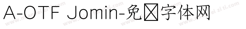 A-OTF Jomin字体转换